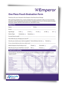 Evaluation form